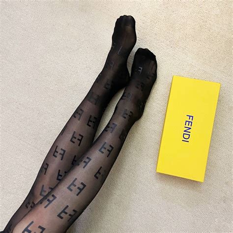 fendi logo stockings.